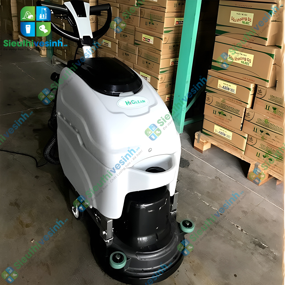 Máy chà sàn liên hợp Hiclean HC500 dùng để chà rửa và hút nước bẩn trên sàn.
