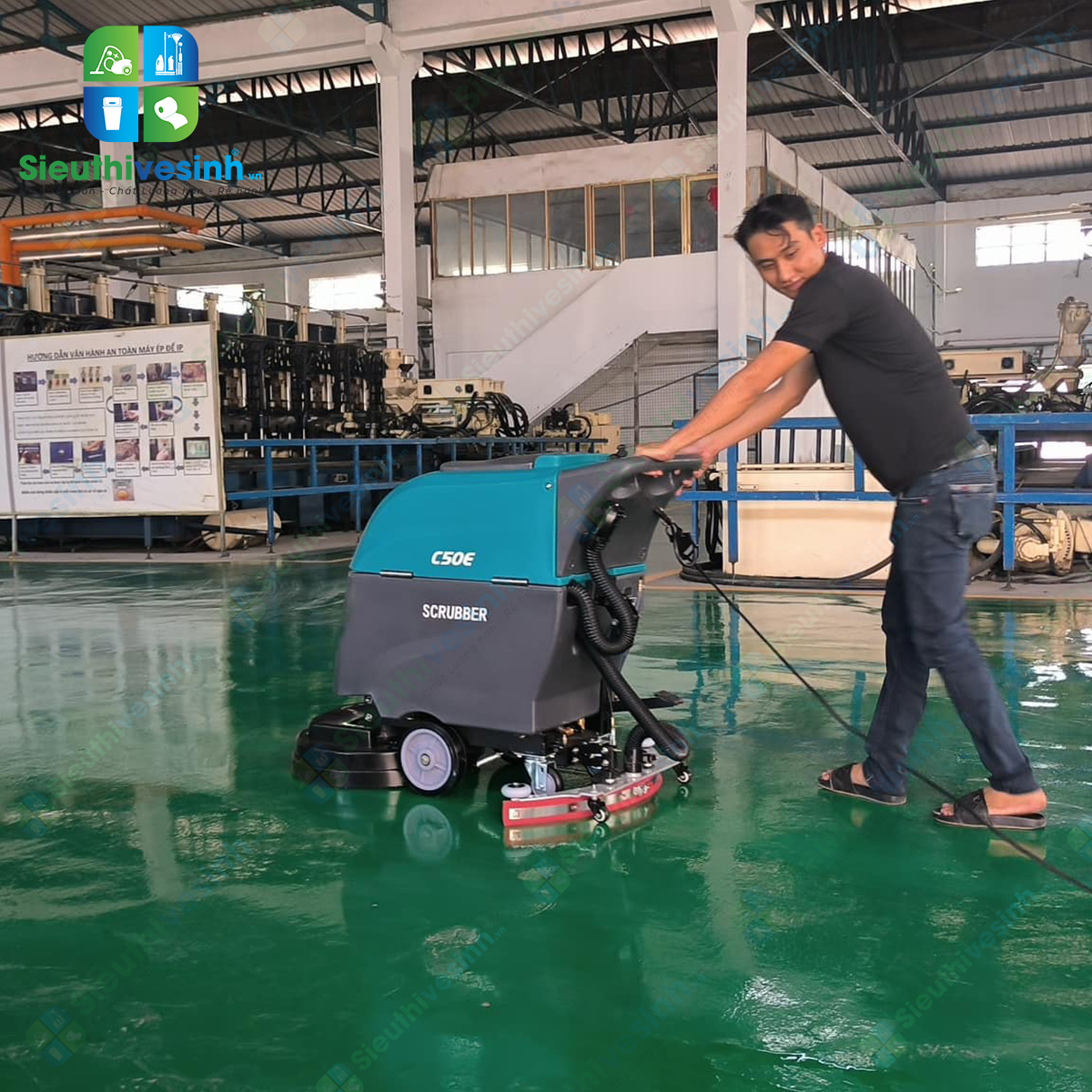 Máy chà sàn liên hợp CLEPRO C50E