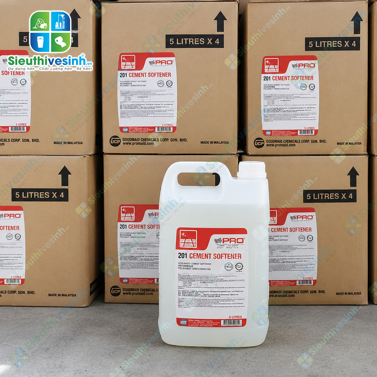 Chất làm mềm xi măng Goodmaid PRO Cement Softener GMP 201 - 5L