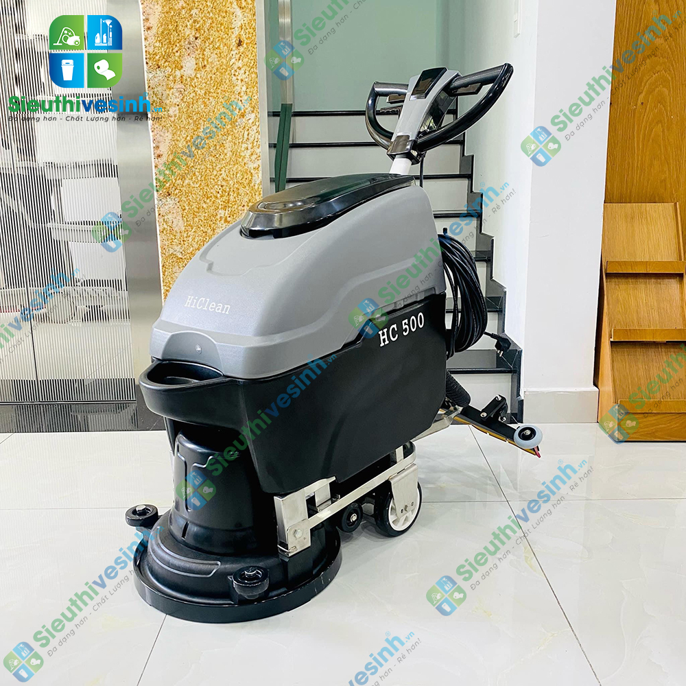 Máy chà sàn liên hợp Hiclean HC500 dùng để chà rửa và hút nước bẩn trên sàn.