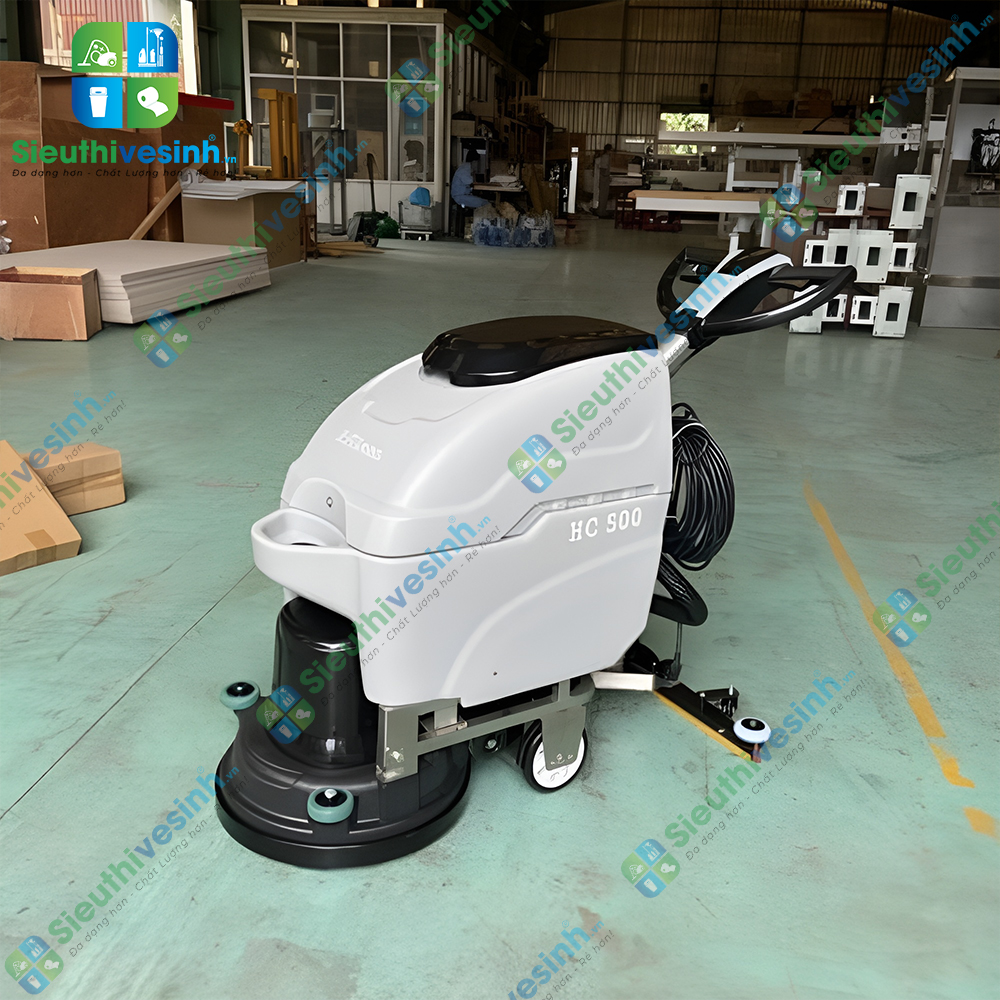 Máy chà sàn liên hợp Hiclean HC500 dùng để chà rửa và hút nước bẩn trên sàn.