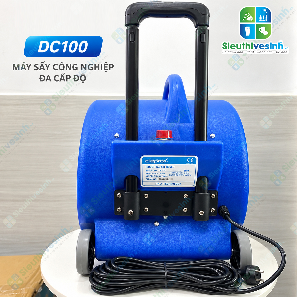 Máy sấy thổi thảm sàn CleproX DC100 1000W 3 tốc độ