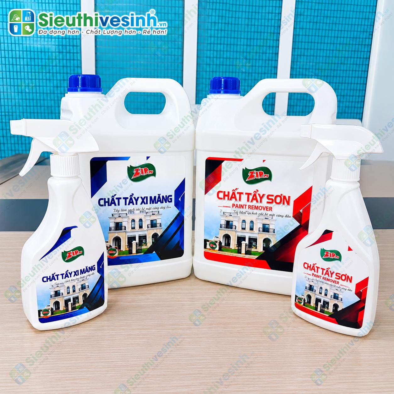 Can chất tẩy cặn xi măng Zippro 5L dùng vệ sinh sau xây dựng