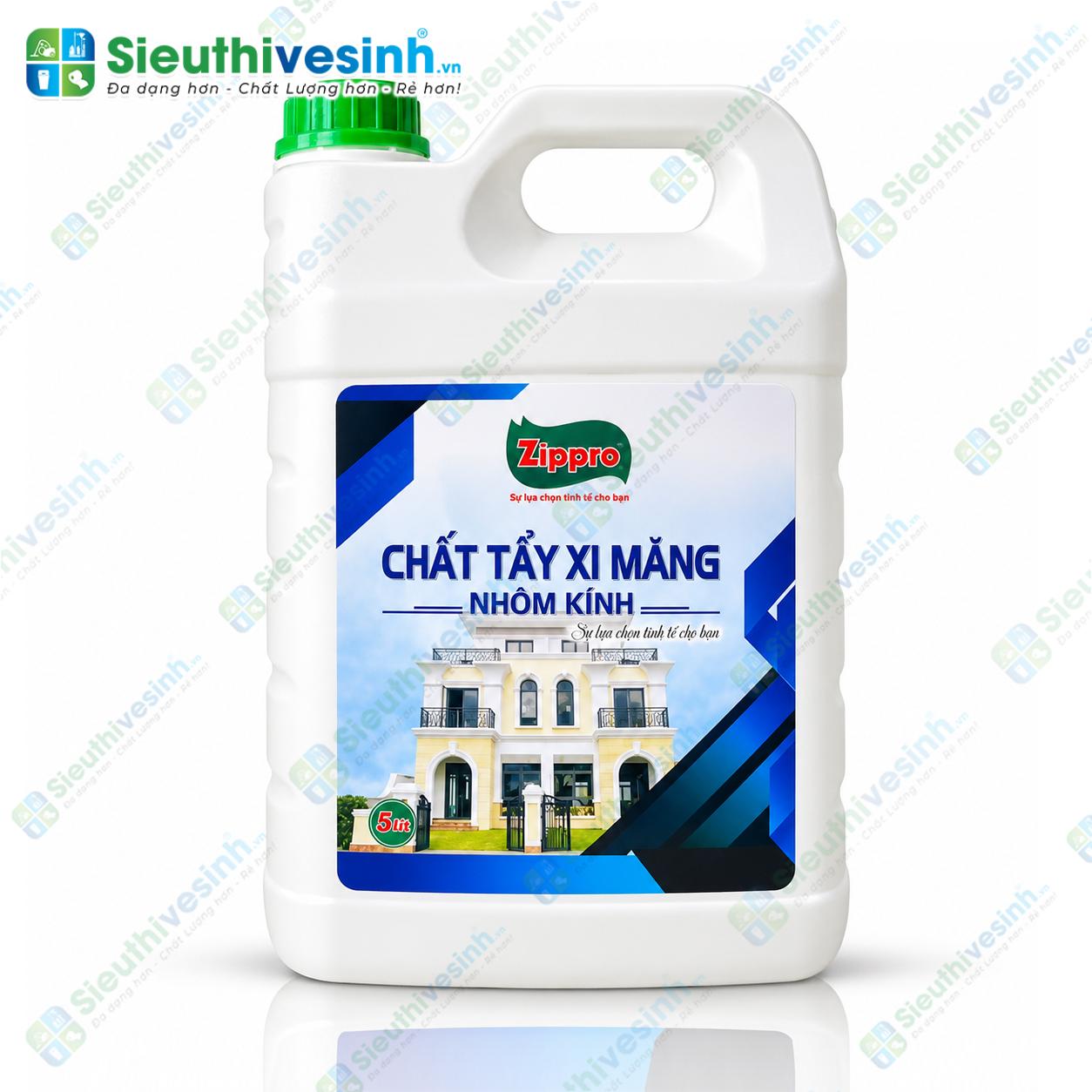 Can chất tẩy cặn xi măng Zippro 5L dùng vệ sinh sau xây dựng
