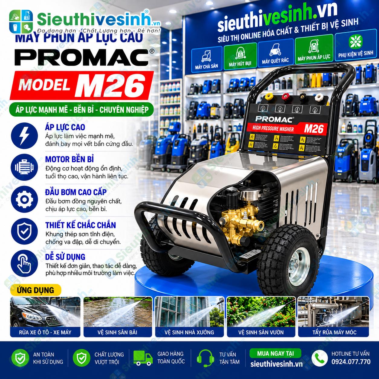 Máy phun áp lực PROMAC Model M26