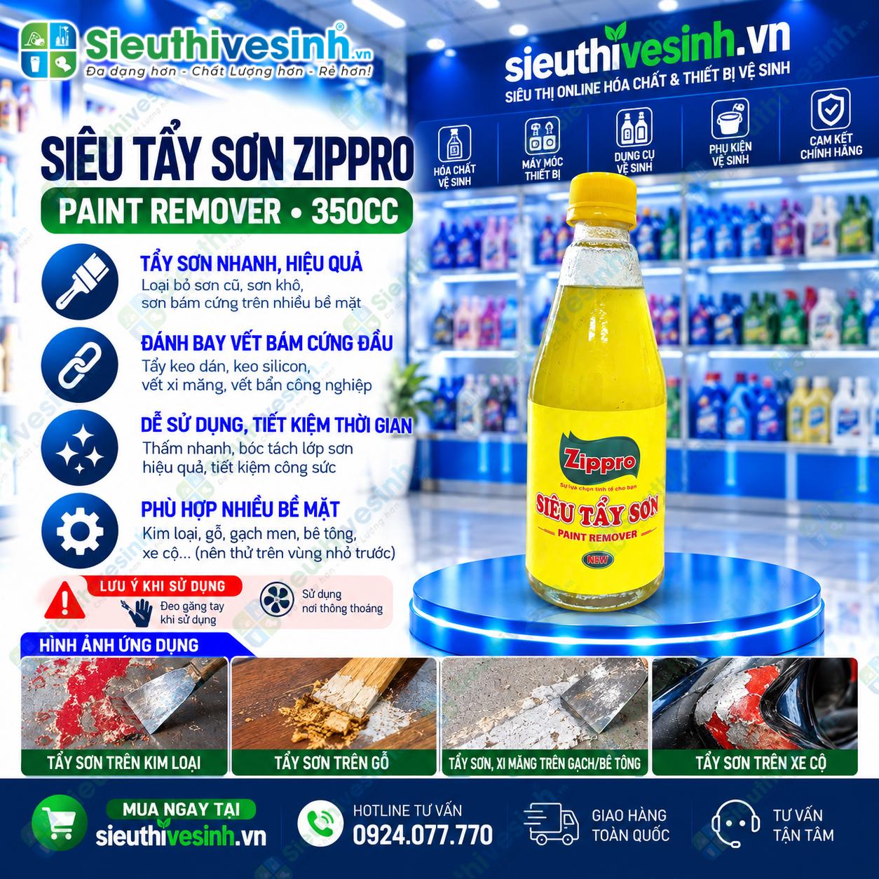 Siêu tẩy sơn Zippro 350cc