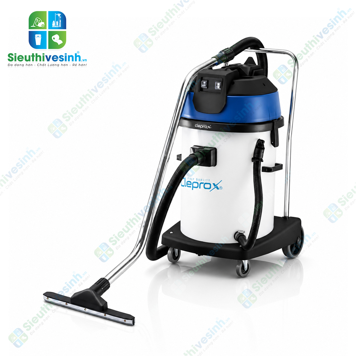 Máy hút bụi công nghiệp khô ướt CleproX X2/70 thùng nhựa