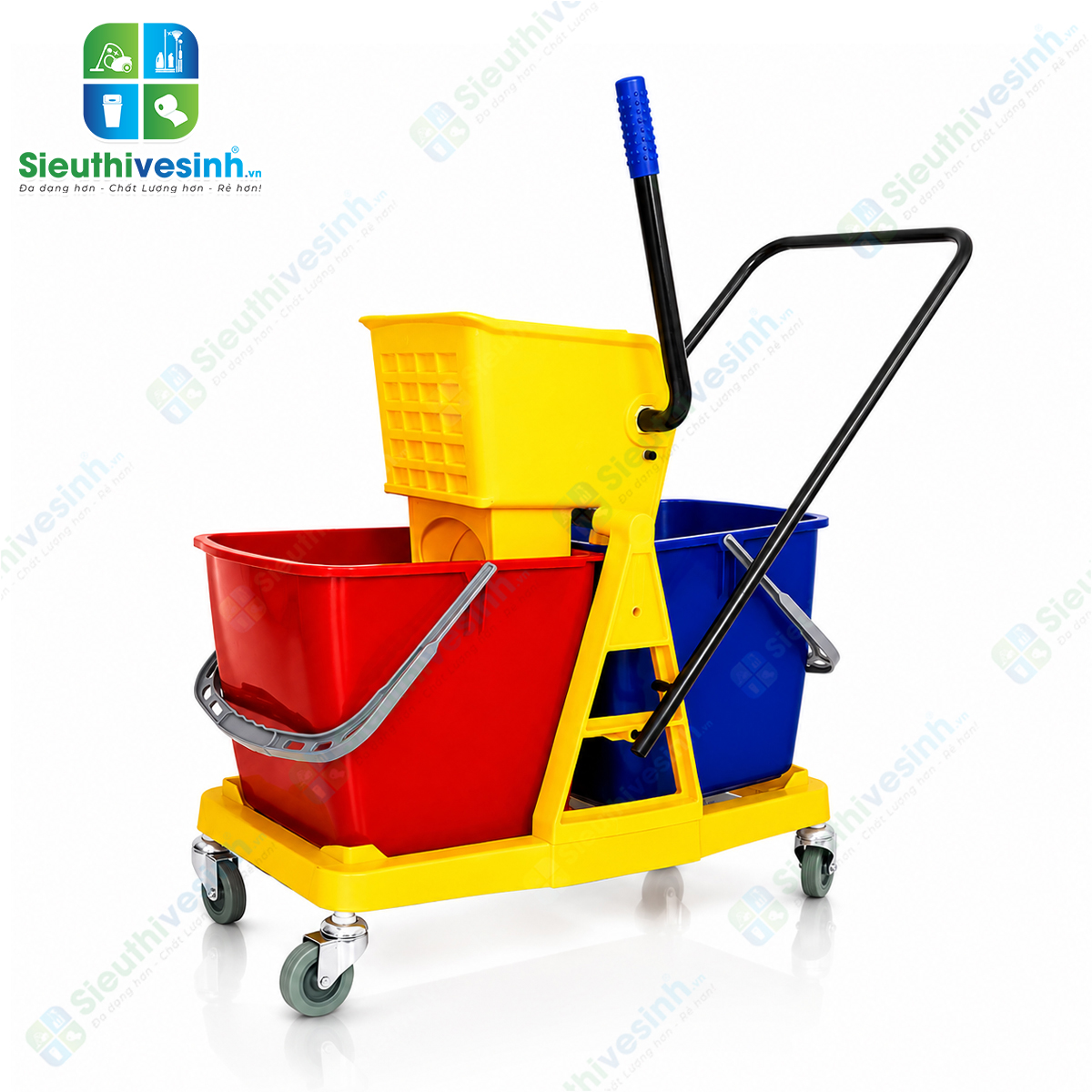 Xe đẩy vắt cây lau nhà HiClean HC073