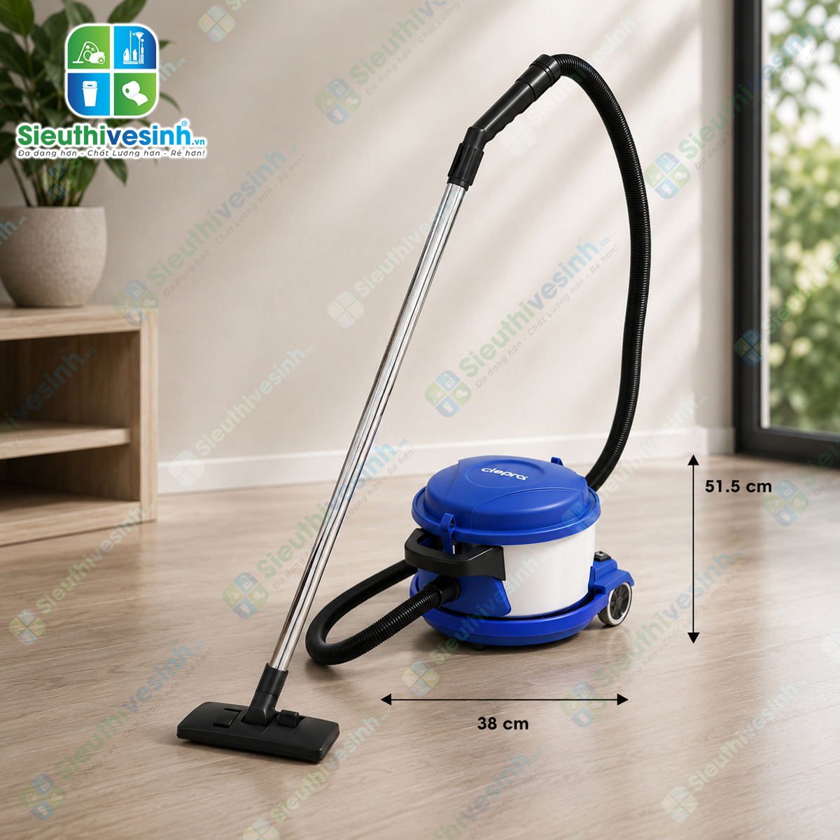 Máy hút bụi không ồn Clepro CP-101 được thiết kế dành riêng cho khách sạn, văn phòng và những khu vực yêu cầu môi trường làm việc yên tĩnh.