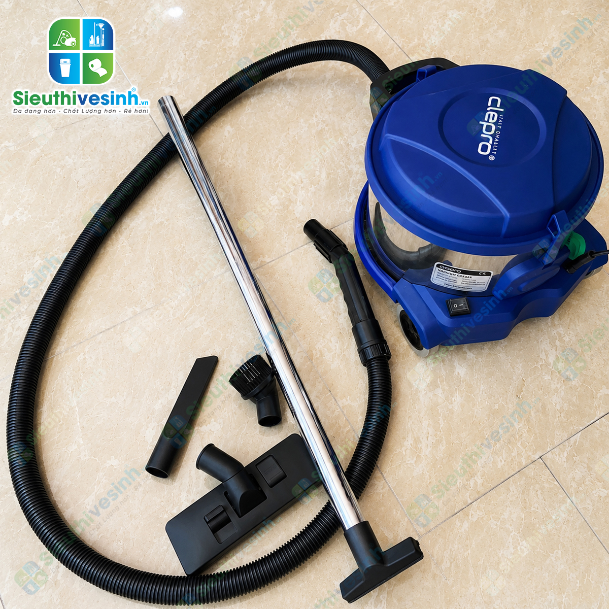 Máy hút bụi không ồn Clepro CP-101 được thiết kế dành riêng cho khách sạn, văn phòng và những khu vực yêu cầu môi trường làm việc yên tĩnh.