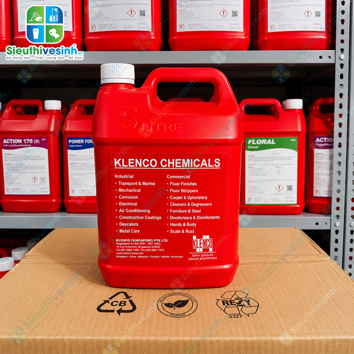 Klenco SANIFECT 5L là dung dịch khử trùng, khử khuẩn và khử mùi chuyên dụng, giúp làm sạch bề mặt và góp phần tạo môi trường vệ sinh an toàn.
