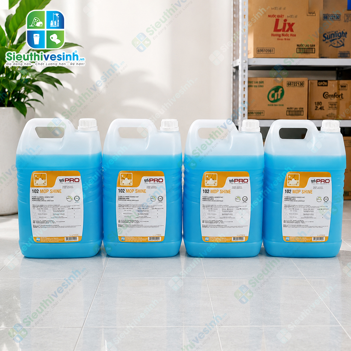 Nước lau sàn Goodmaid Pro GMP 102 Mop Shine 5L