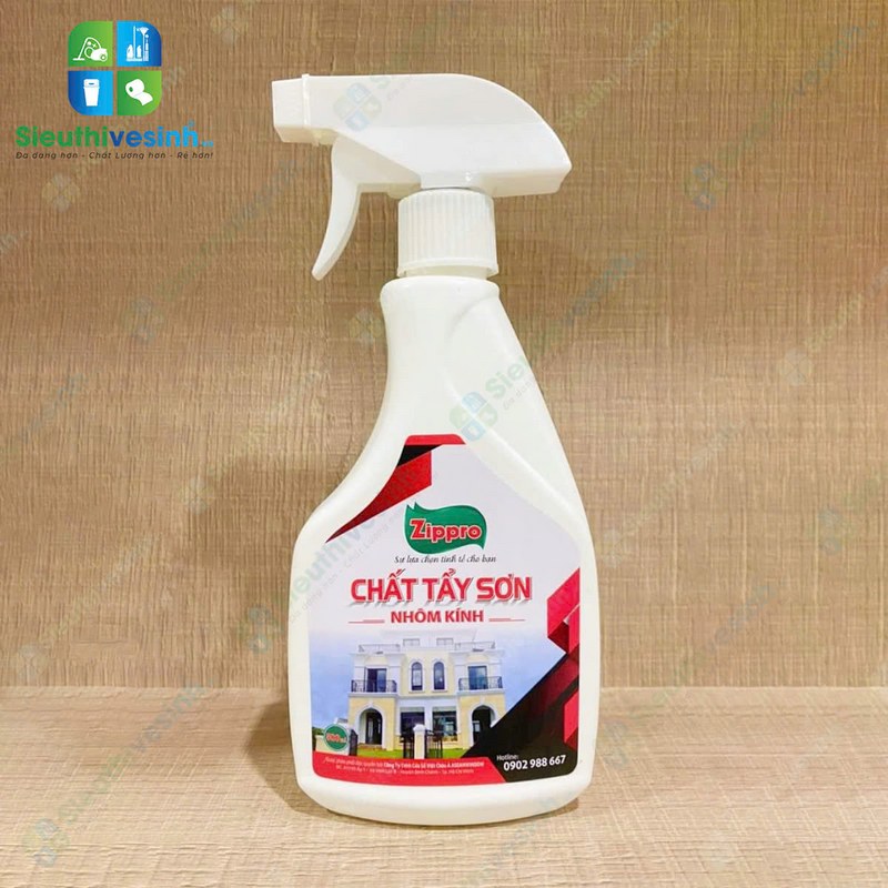 Chất tẩy sơn nhôm kính Zippro 500ml - Hình 5