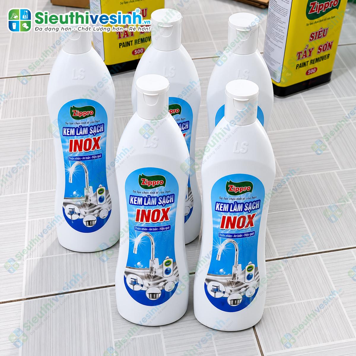 Zippro vệ sinh inox 500ml