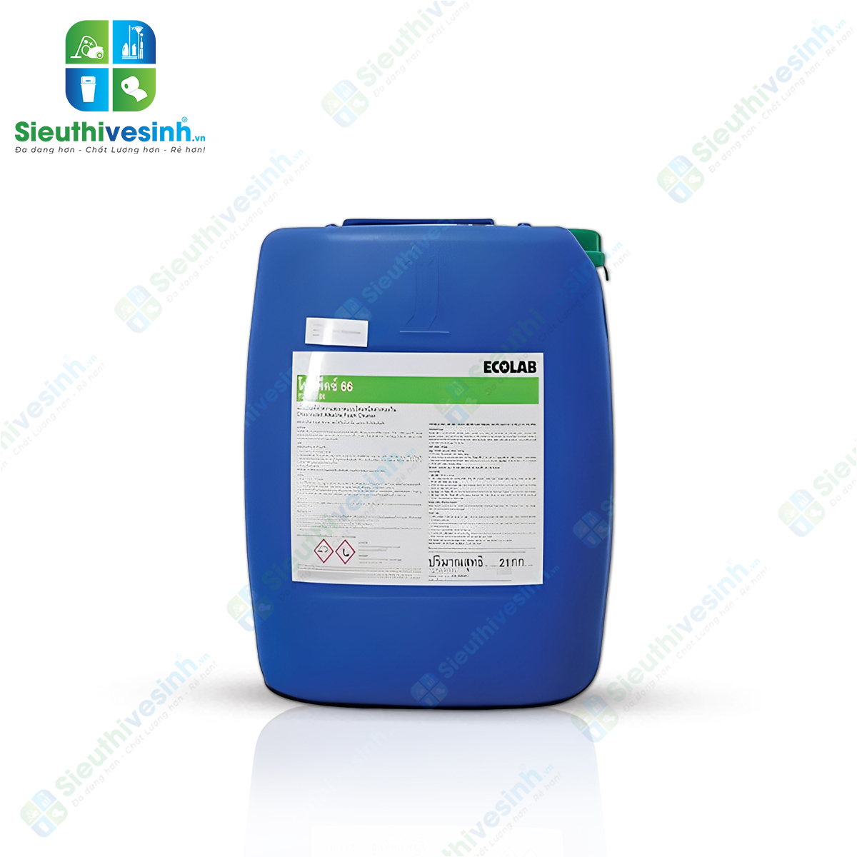 Hoá chất tẩy rửa dầu mỡ gốc kiềm Ecolab Topax 66 - 21Kg