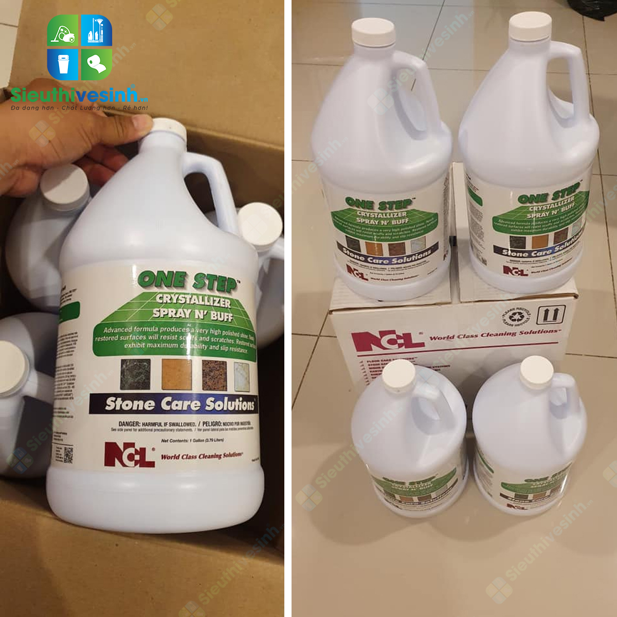 Hoá chất đánh bóng sàn ONE STEP