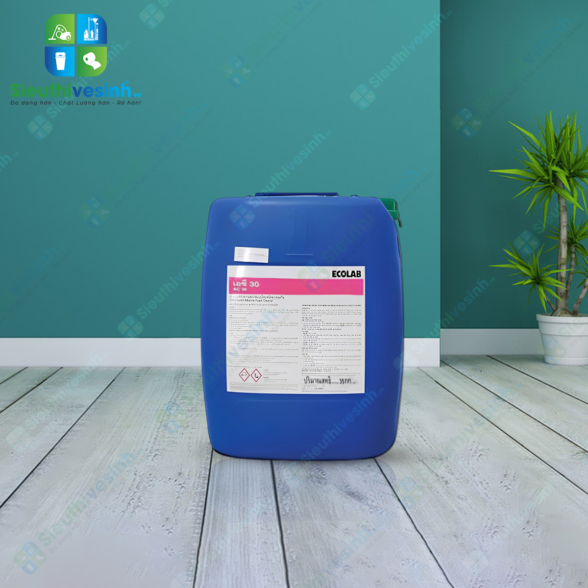 Chất tẩy rửa cáu cặn Ecolab AC30 can 35Kg