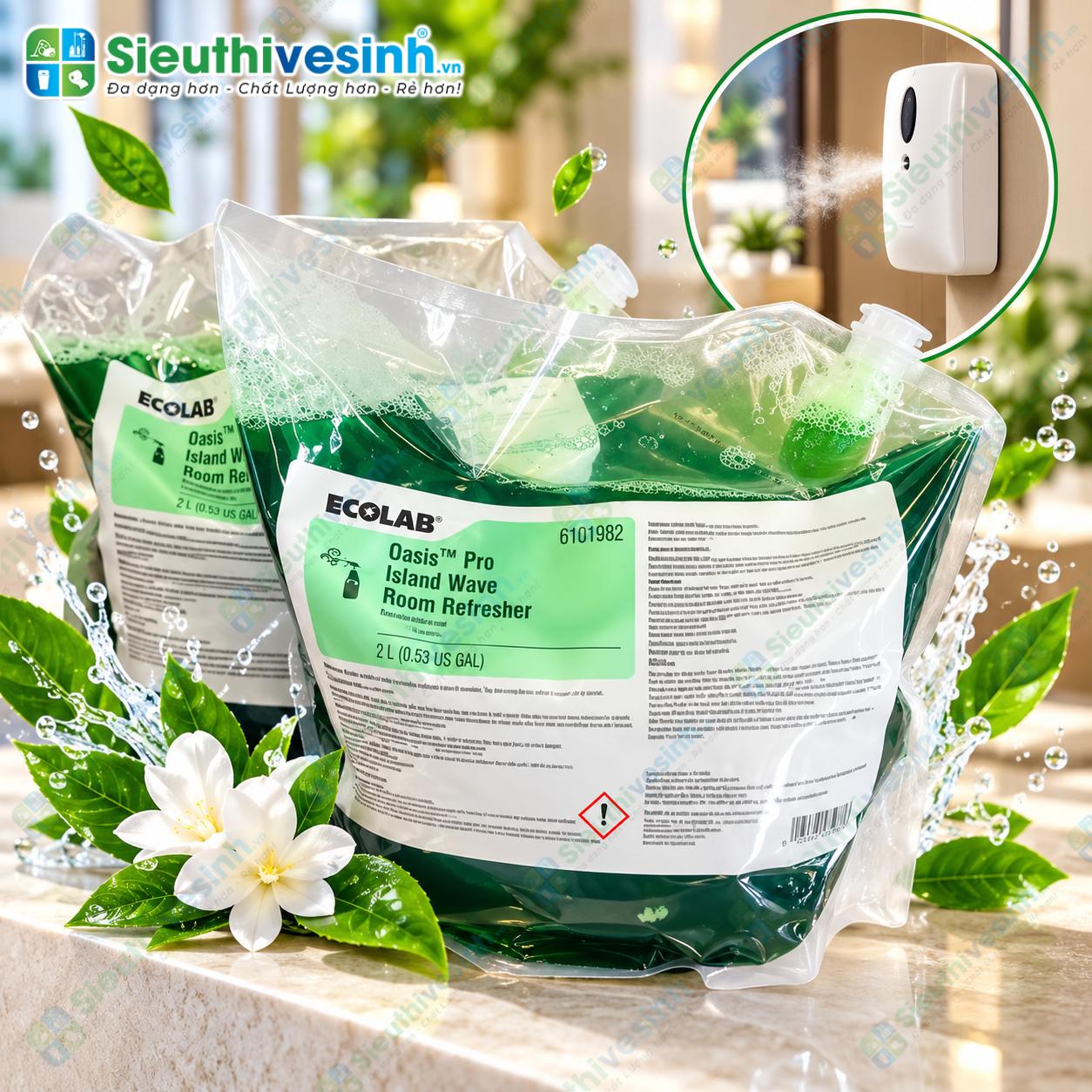 Chất khử mùi, xịt thơm phòng Oasis Pro Garden Sunshine dùng tạo hương thơm cho không gian.