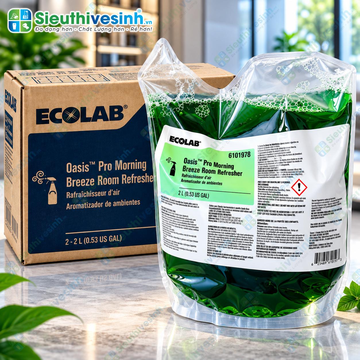 Chất khử mùi, xịt thơm phòng Oasis Pro Garden Sunshine dùng tạo hương thơm cho không gian.
