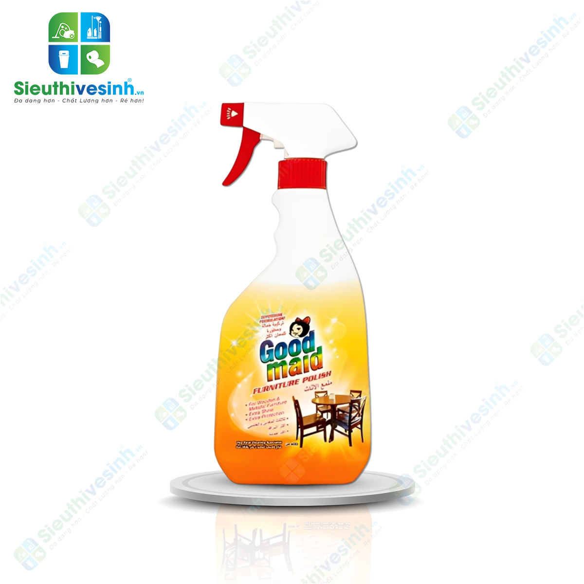 Chai xit lau bong do noi that Goodmaid Furniture Polish 500ml