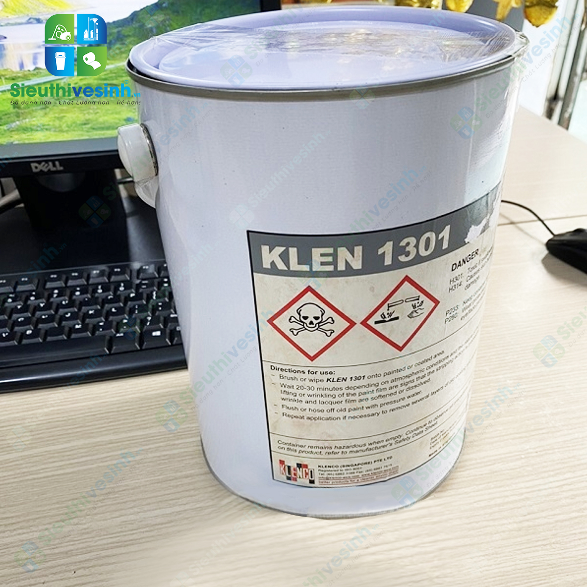 Hóa chất tẩy sơn keo mực in Klenco Klen 1301 5L