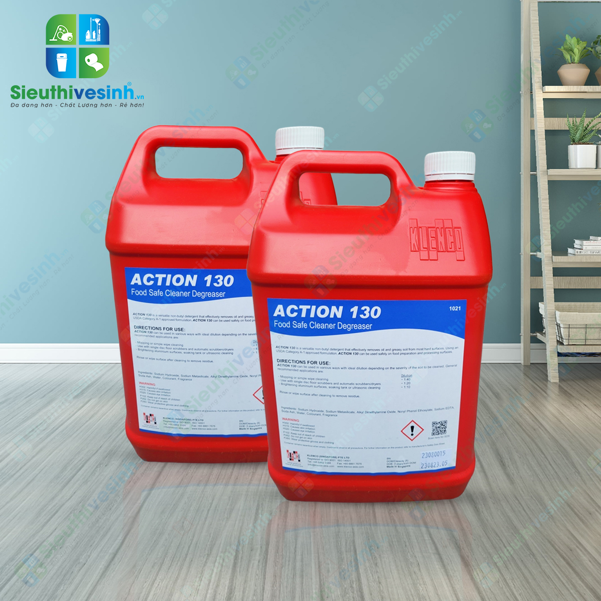 Hóa chất tẩy rửa dầu mỡ Klenco Action 130 – 5L