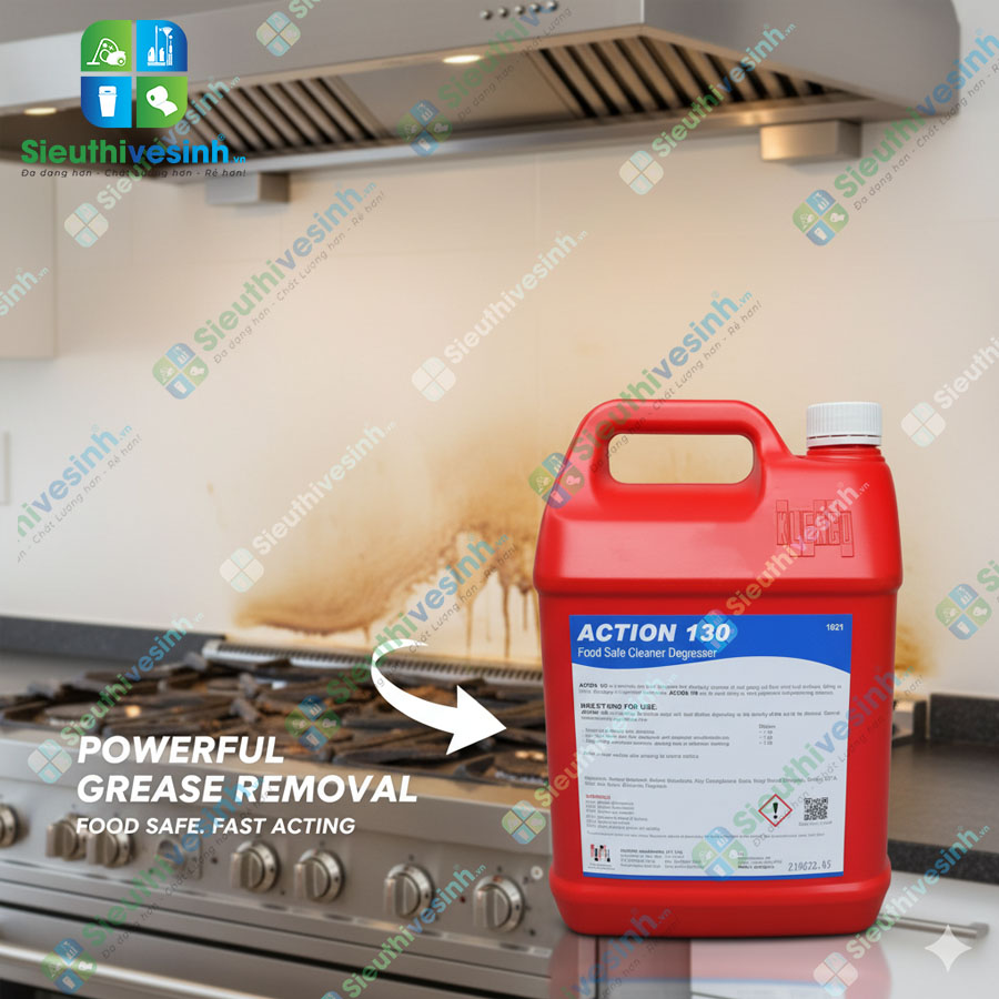 Hóa chất tẩy rửa dầu mỡ Klenco Action 130 – 5L