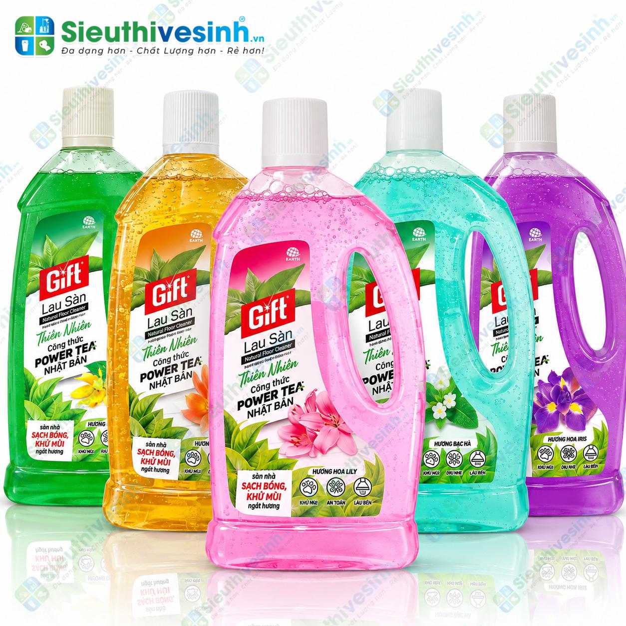 Chai nước lau sàn Gift dung tích 1L dùng vệ sinh sàn nhà