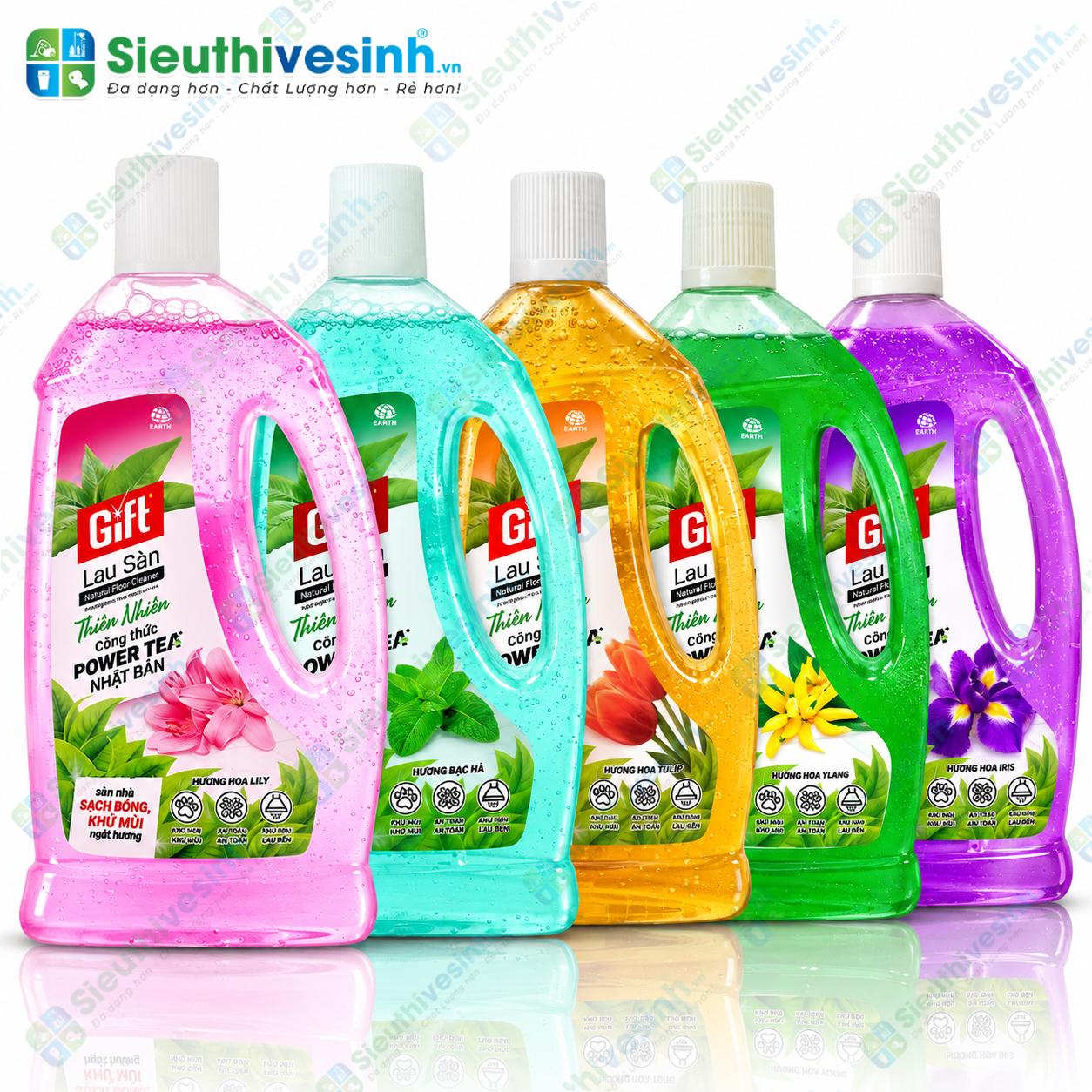 Chai nước lau sàn Gift dung tích 1L dùng vệ sinh sàn nhà