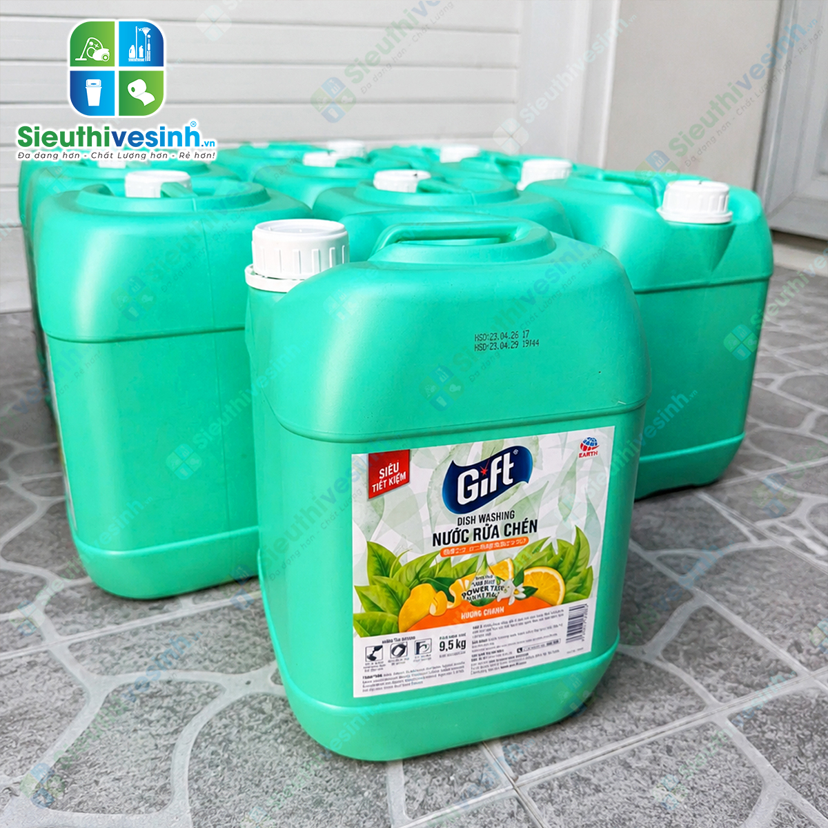 Nước Rửa Chén Gift Hương Chanh 9,5 kg