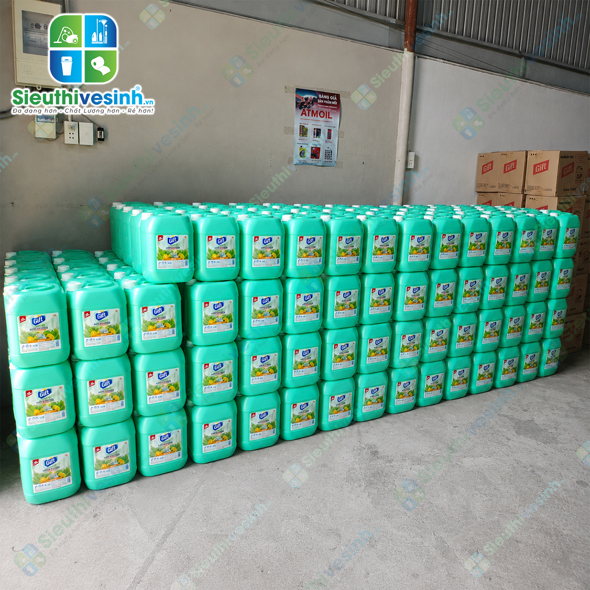 Nước Rửa Chén Gift Hương Chanh 9,5 kg