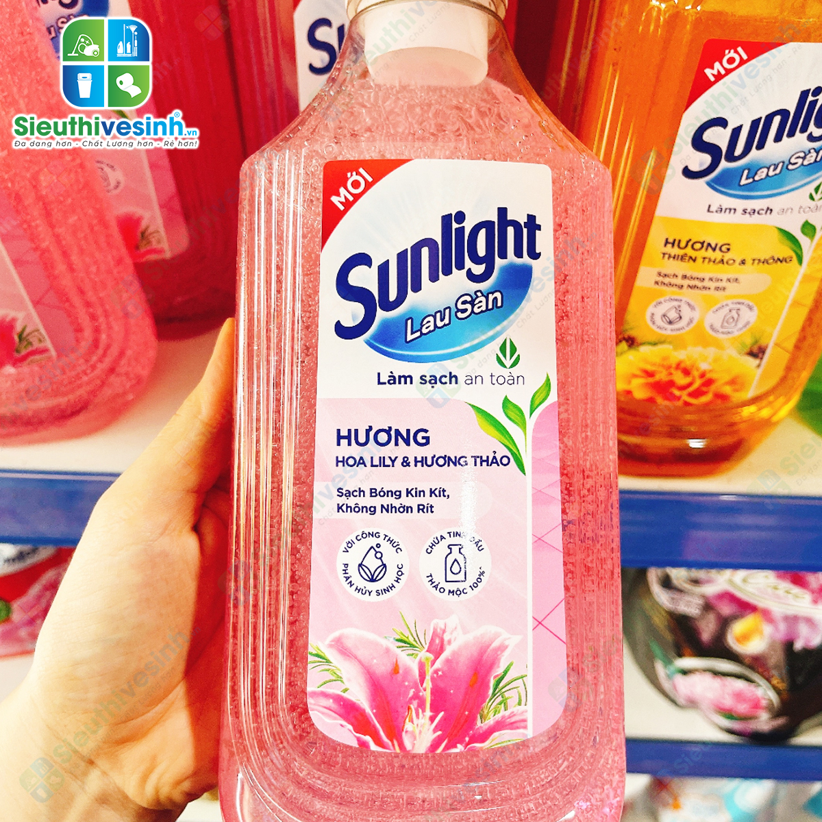 nước lau sàn, sunlight lily, nước lau sàn 1kg