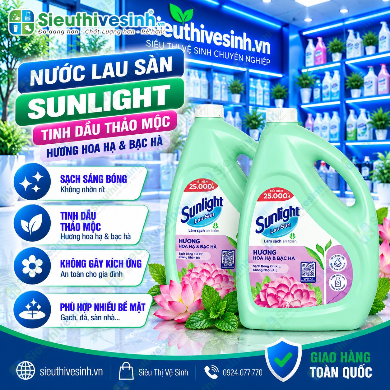 Nước lau sàn Sunlight 3.6kg