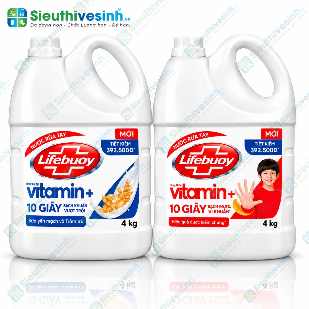 Nước rửa tay Lifebuoy Vitamin 4kg