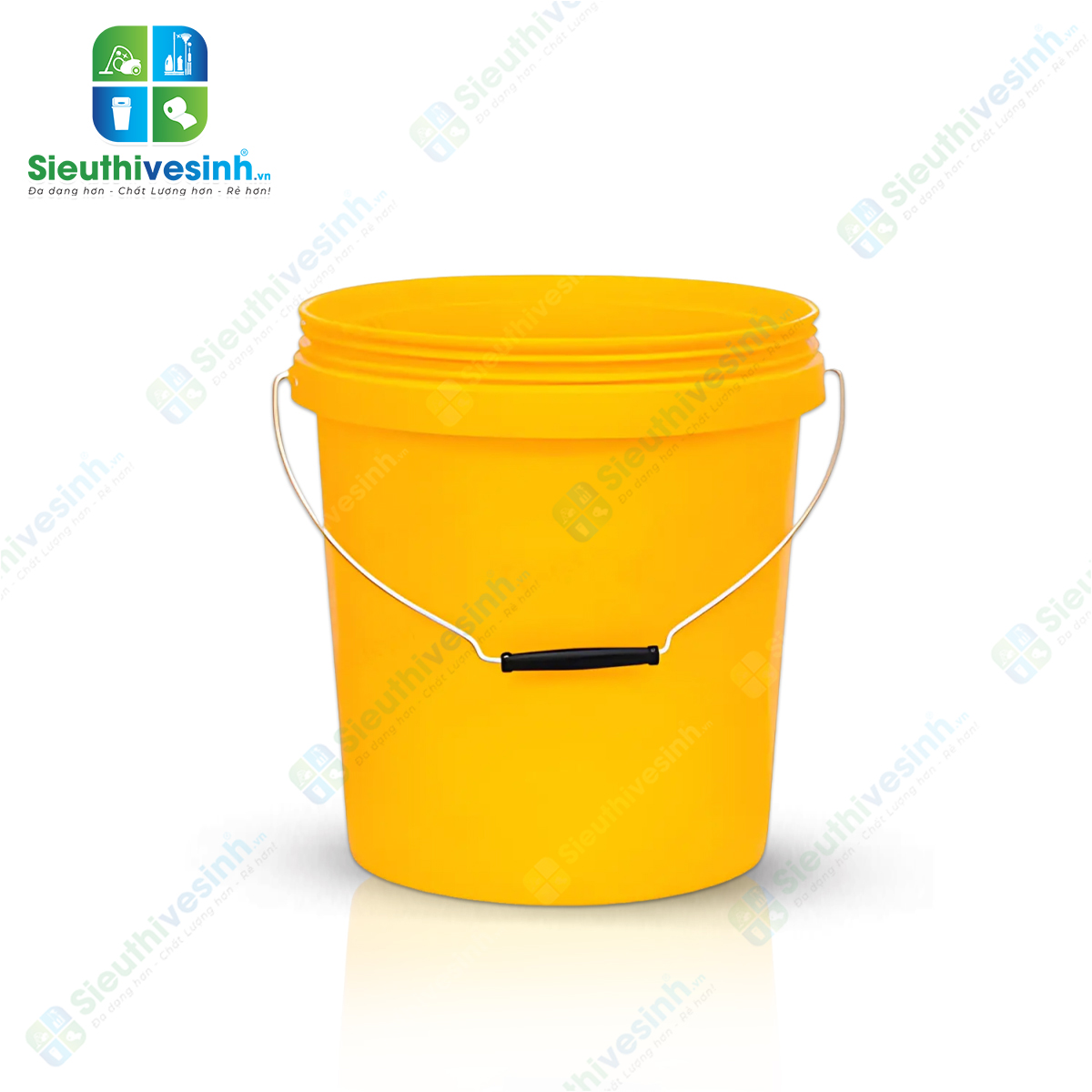 xô nhựa vàng 10l không nắp