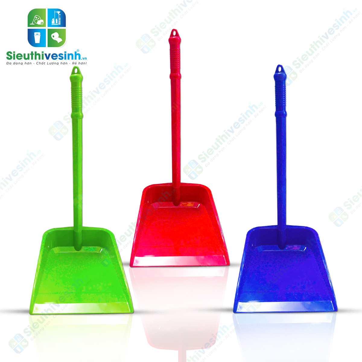 ky hốt rác nhựa cán dài