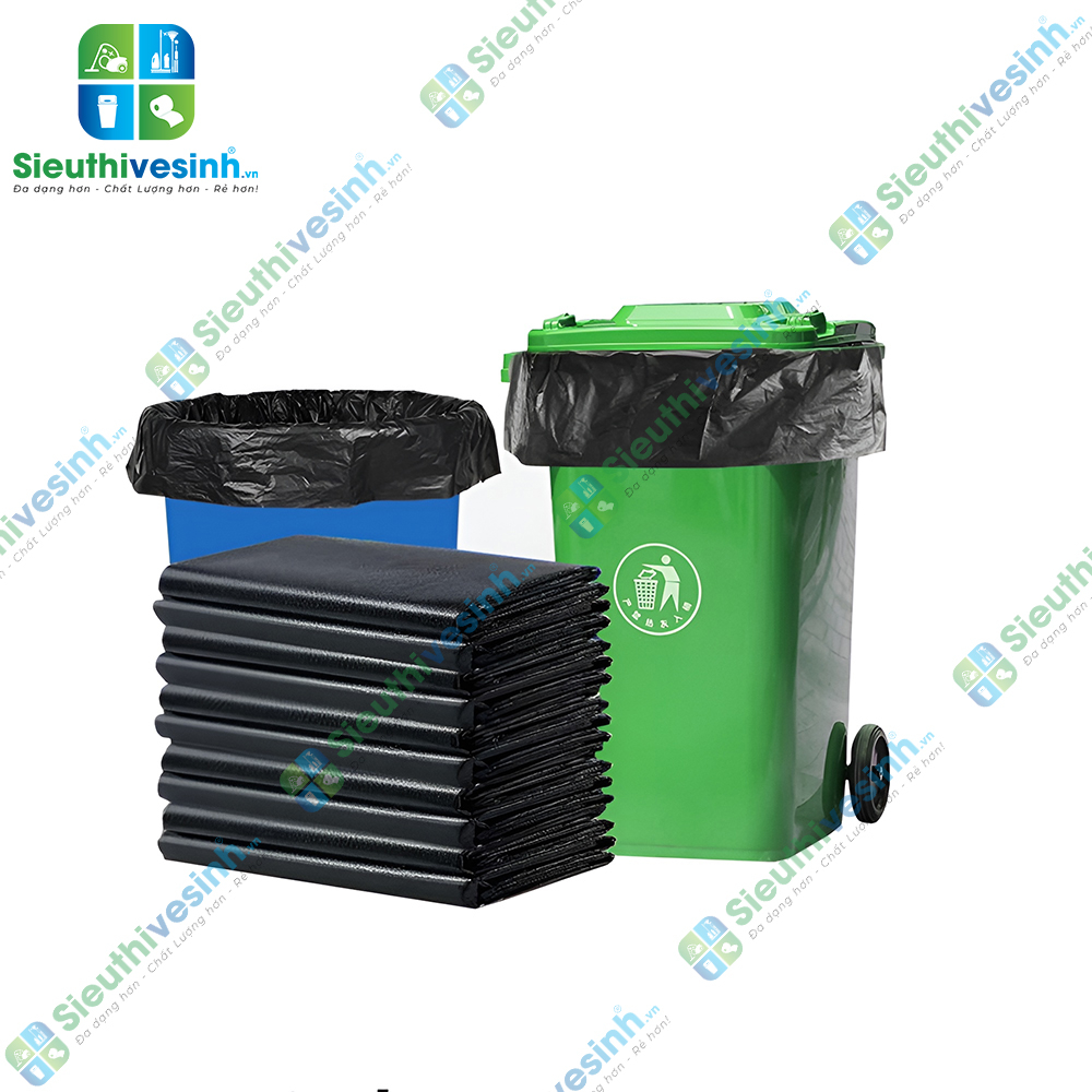 Túi Đựng Rác Đen Không Quai Nhiều Kích Thước