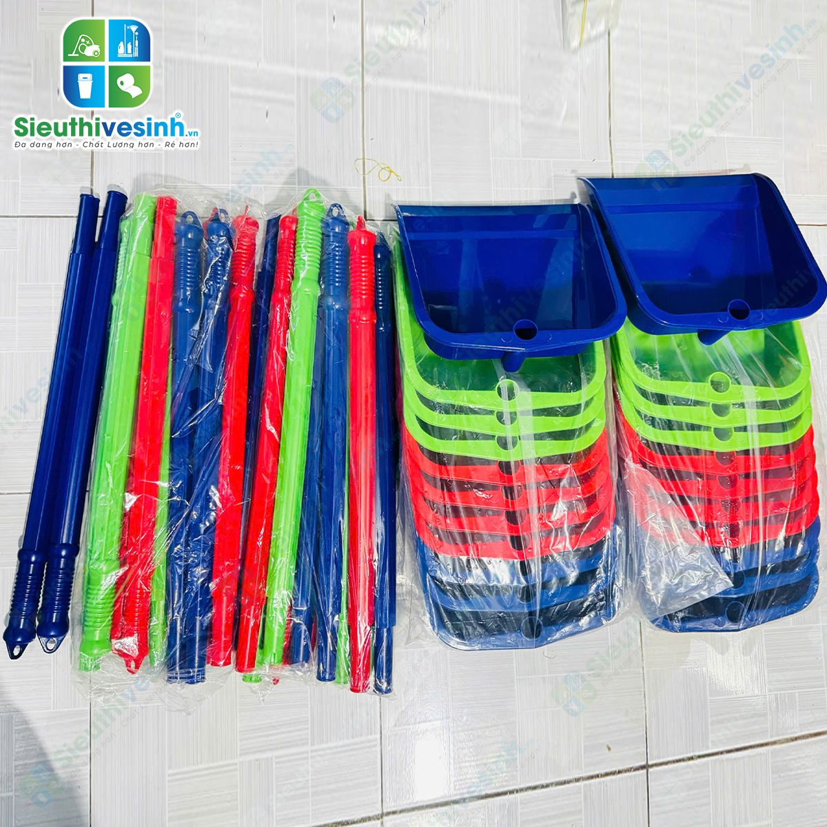 ky hốt rác nhựa cán dài