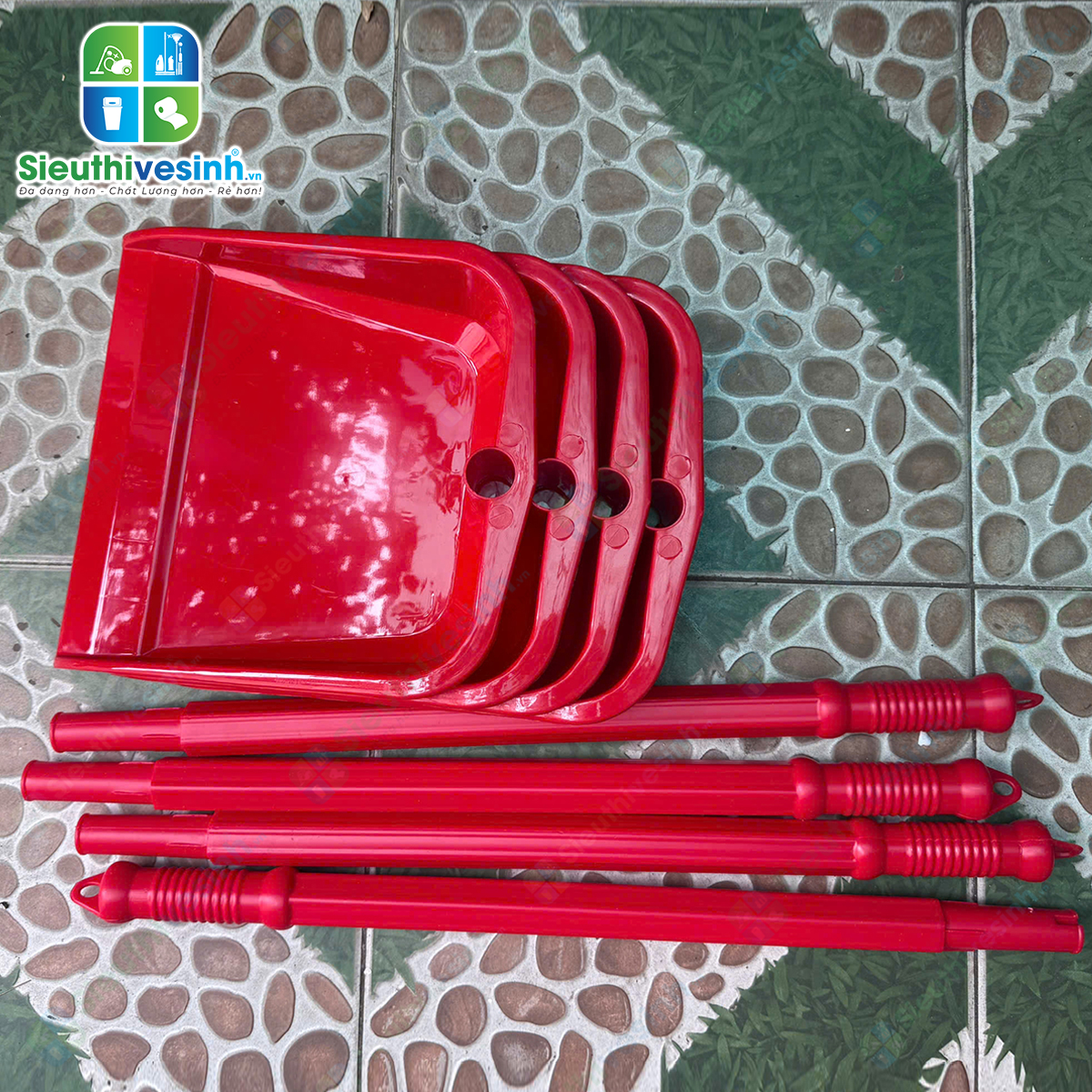 ky hốt rác nhựa cán dài