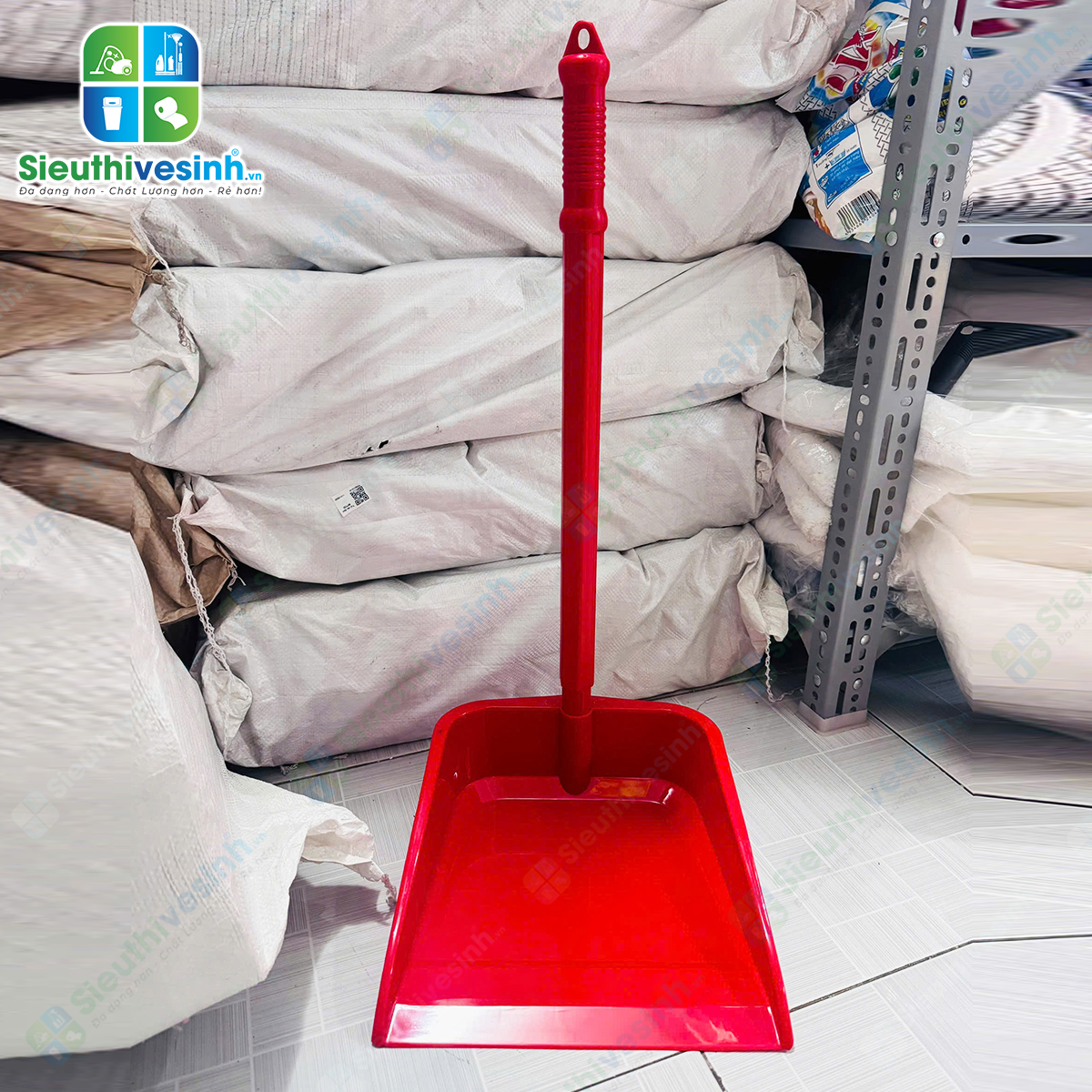 ky hốt rác nhựa cán dài