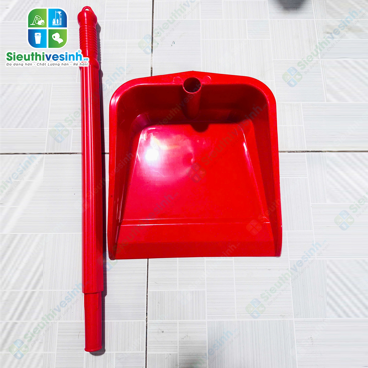 ky hốt rác nhựa cán dài