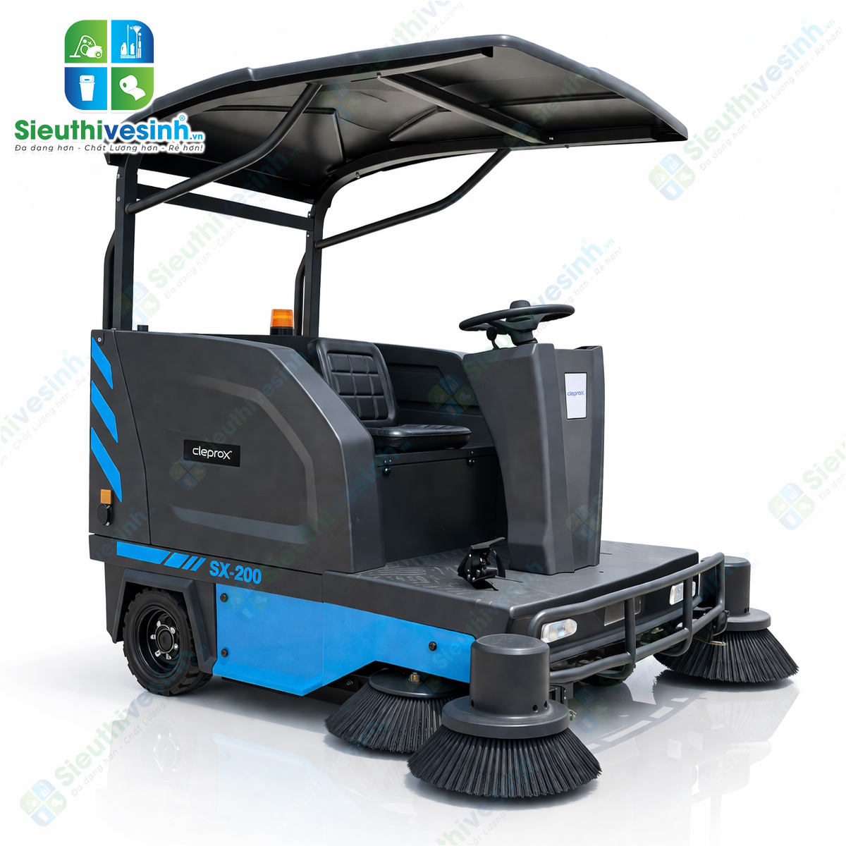 Máy quét rác ngồi lái cleprox sx200