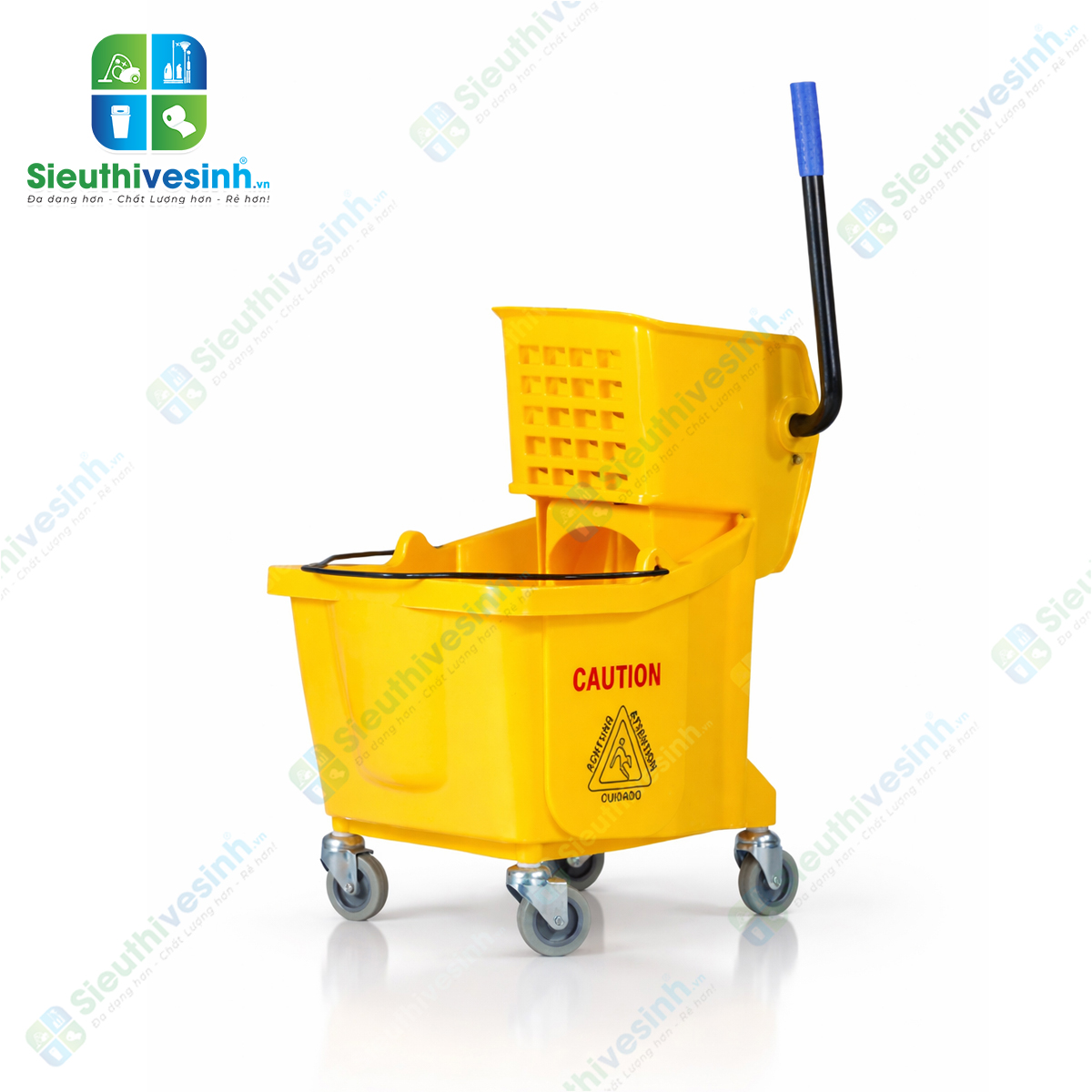 Xô vắt nước, xe vắt nước lau nhà đơn 1 ngăn 36L ANKO-070A