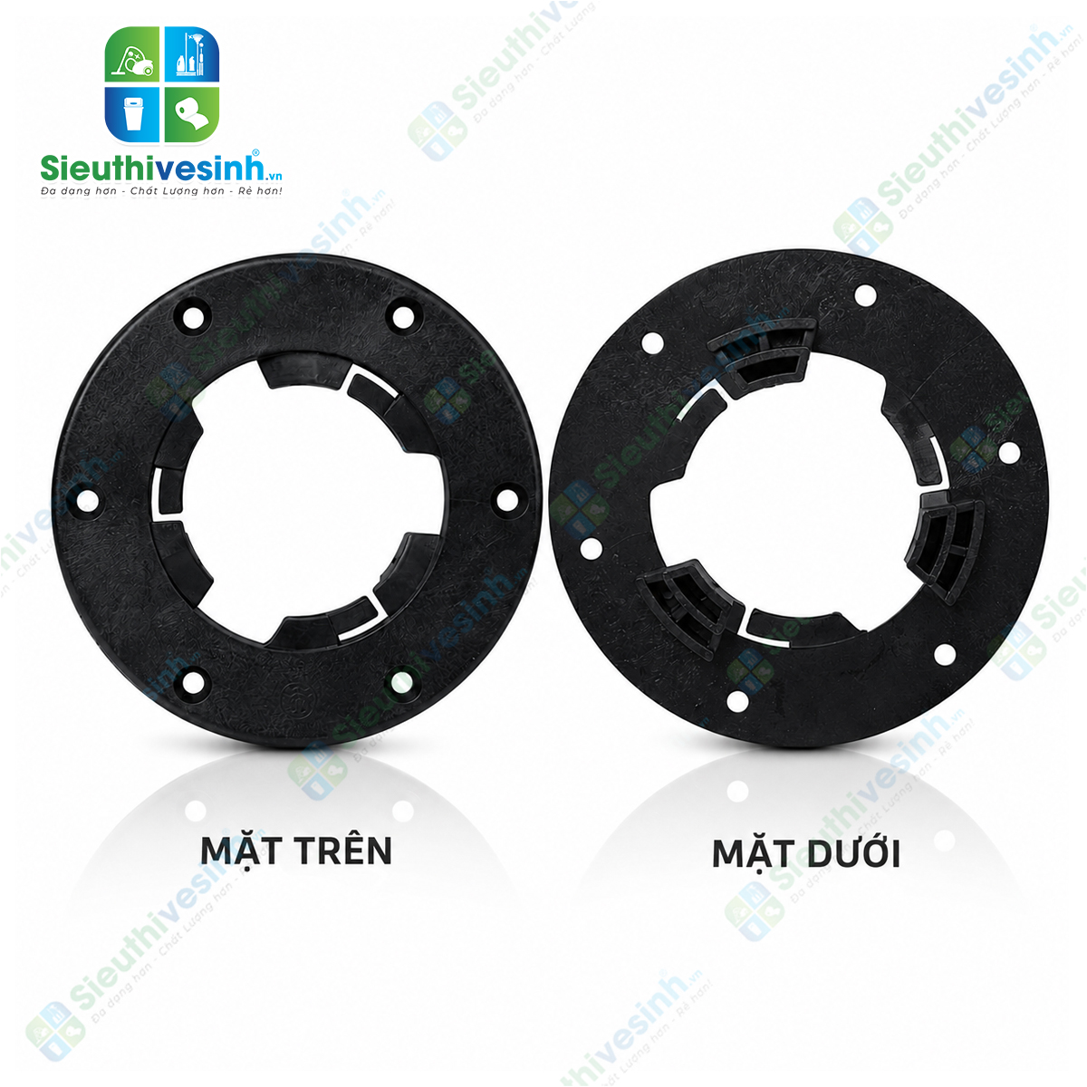 Ngàm nhựa gắn mâm máy chà sàn đơn