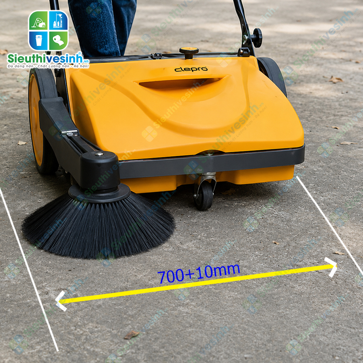 Máy quét đường đẩy tay Clepro CW-760/1