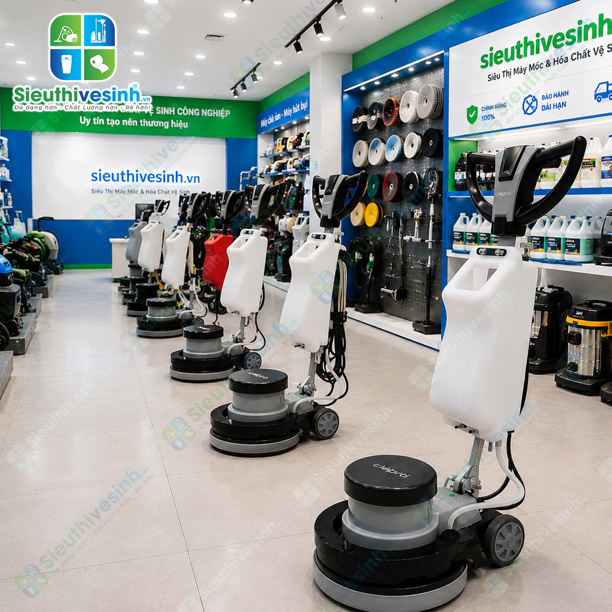 Máy chà sàn đơn CLEPRO CSW17G cầm tay