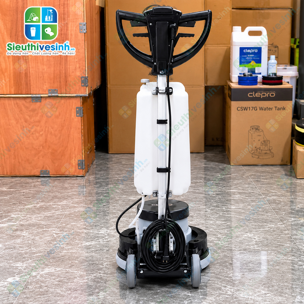 Máy chà sàn đơn CLEPRO CSW17G cầm tay