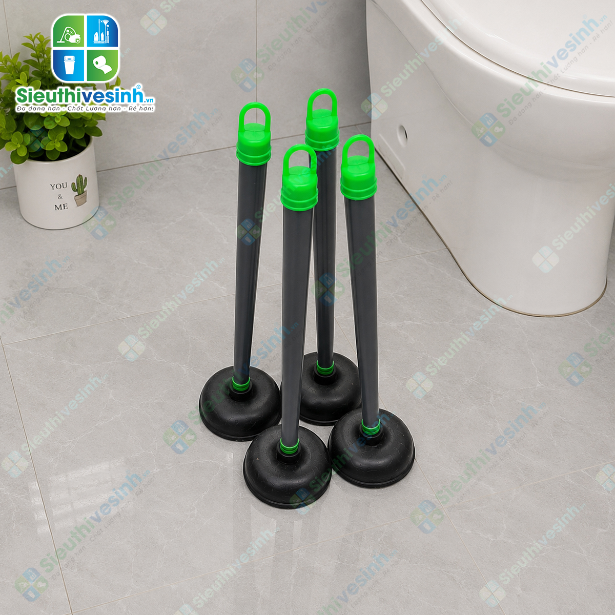 Cây thụt bồn cầu đa năng giúp xử lý nhanh các tình trạng nghẹt bồn cầu, lavabo và đường ống thoát nước mà không cần sử dụng hóa chất.