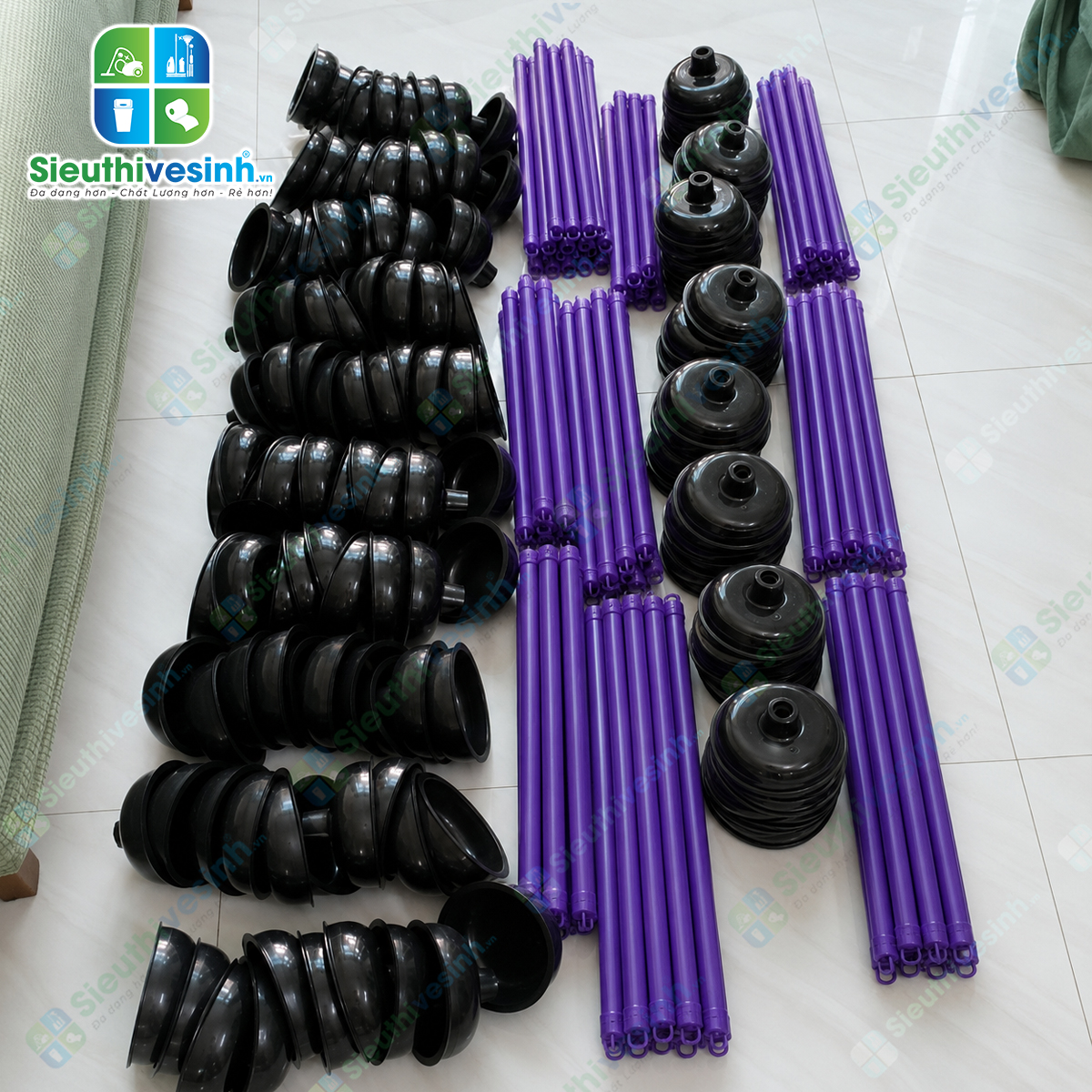 Cây thụt bồn cầu đa năng giúp xử lý nhanh các tình trạng nghẹt bồn cầu, lavabo và đường ống thoát nước mà không cần sử dụng hóa chất.