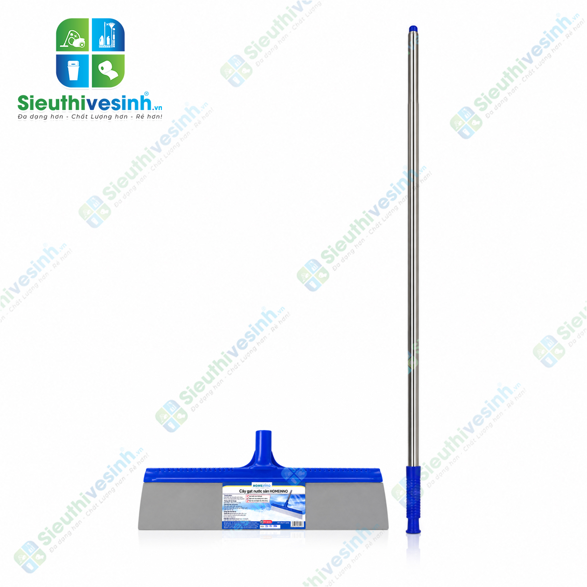 Cây gạt nước sàn Homeinno giúp gạt nhanh nước bẩn và nước đọng, hỗ trợ làm khô sàn hiệu quả